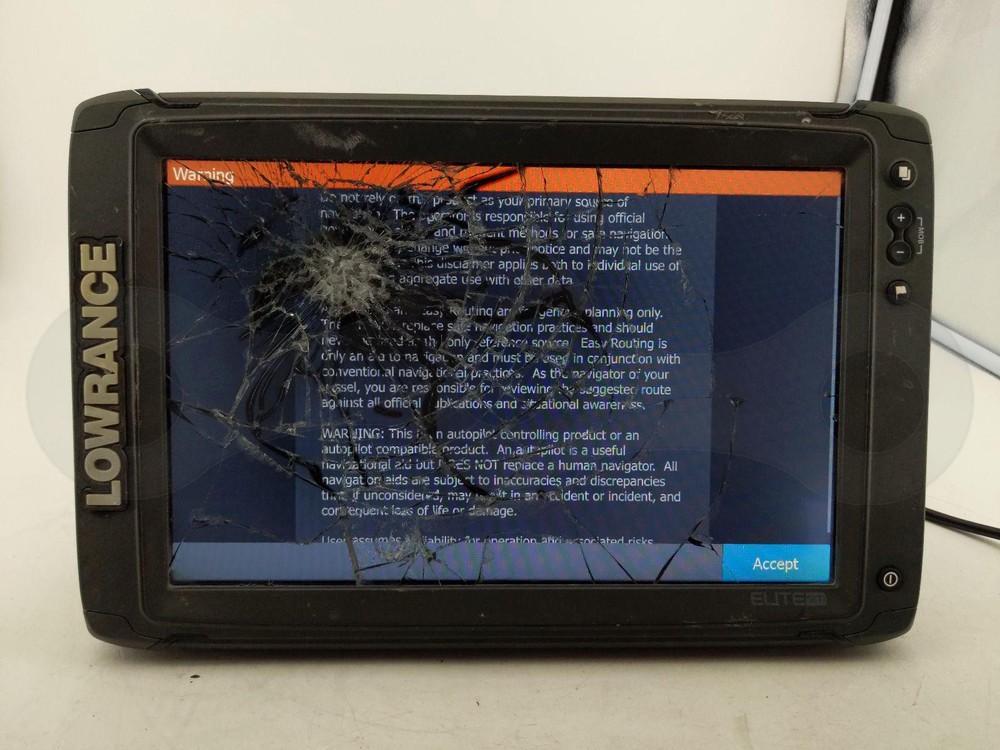 LOWRANCE ELITE 12 TI BOAT MULTIFUNCTION CHARTPLOTTER FISHFINDER HEAD UNIT SCREEN