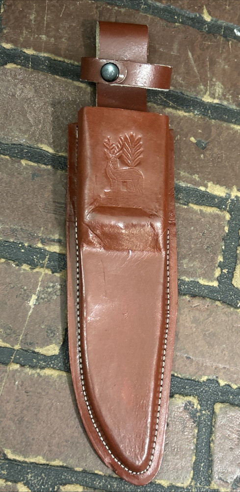Leather Fixed Blade Knife Sheath Only Brown Bowie