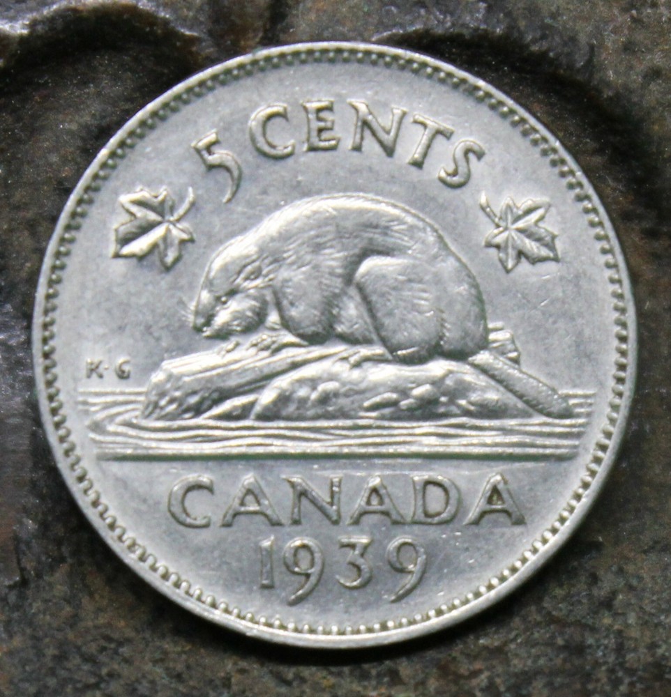 1939 Canada 5 Cents