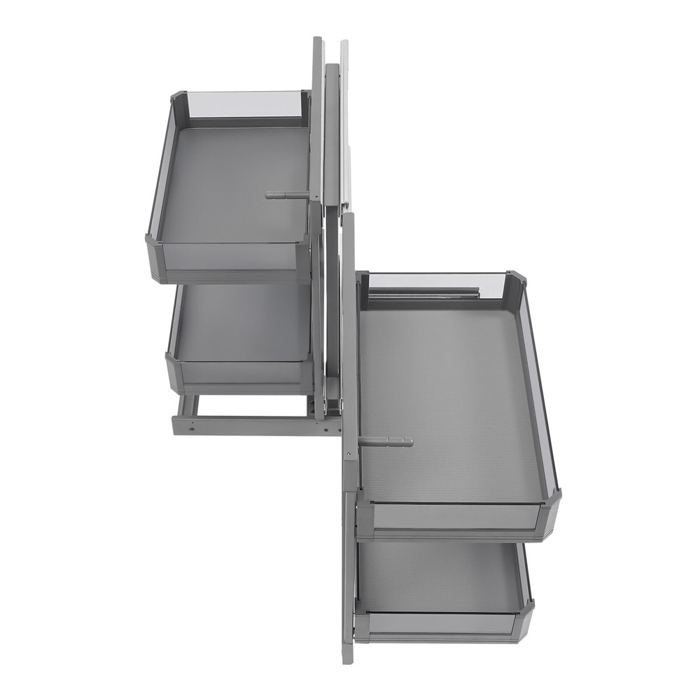 Blind Corner Pull Out Pantry Racks Left&Right Open Min Opening 14.57" W/4 Basket