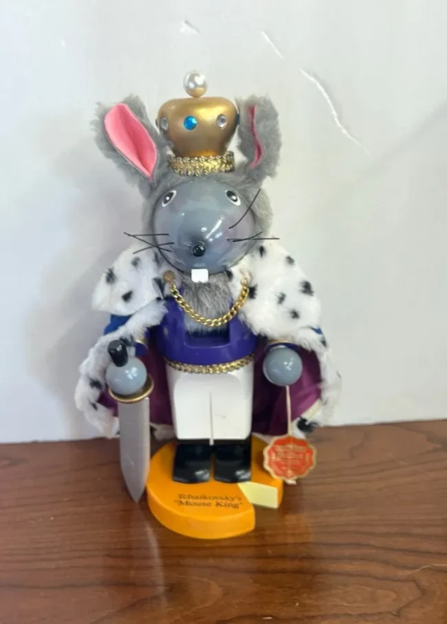 Steinbach Nutcracker Christmas King Mouse Cheese Tchaikovsky  12"