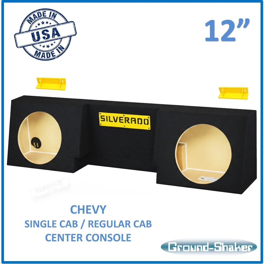 Chevy Silverado 2007 - 2026 Regular Cab / Single Cab 12" Dual Sealed Sub Box