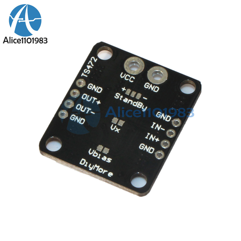 TS472 Electret Microphone Audio Preamplifier Board Active Low Standby Mode