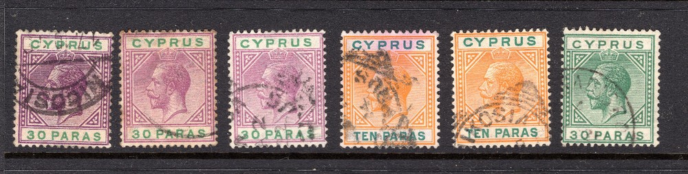 CYPRUS KGV Stamp Lot B