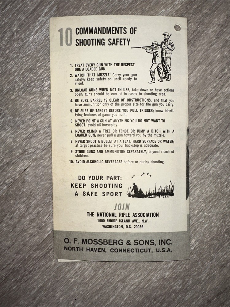 Mossberg Model 320BA Owners Instructions Manual