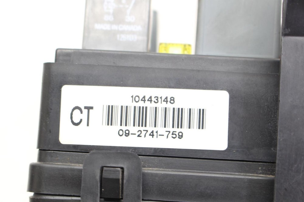 CORVETTE 2002 Fuse Box Cabin 291812