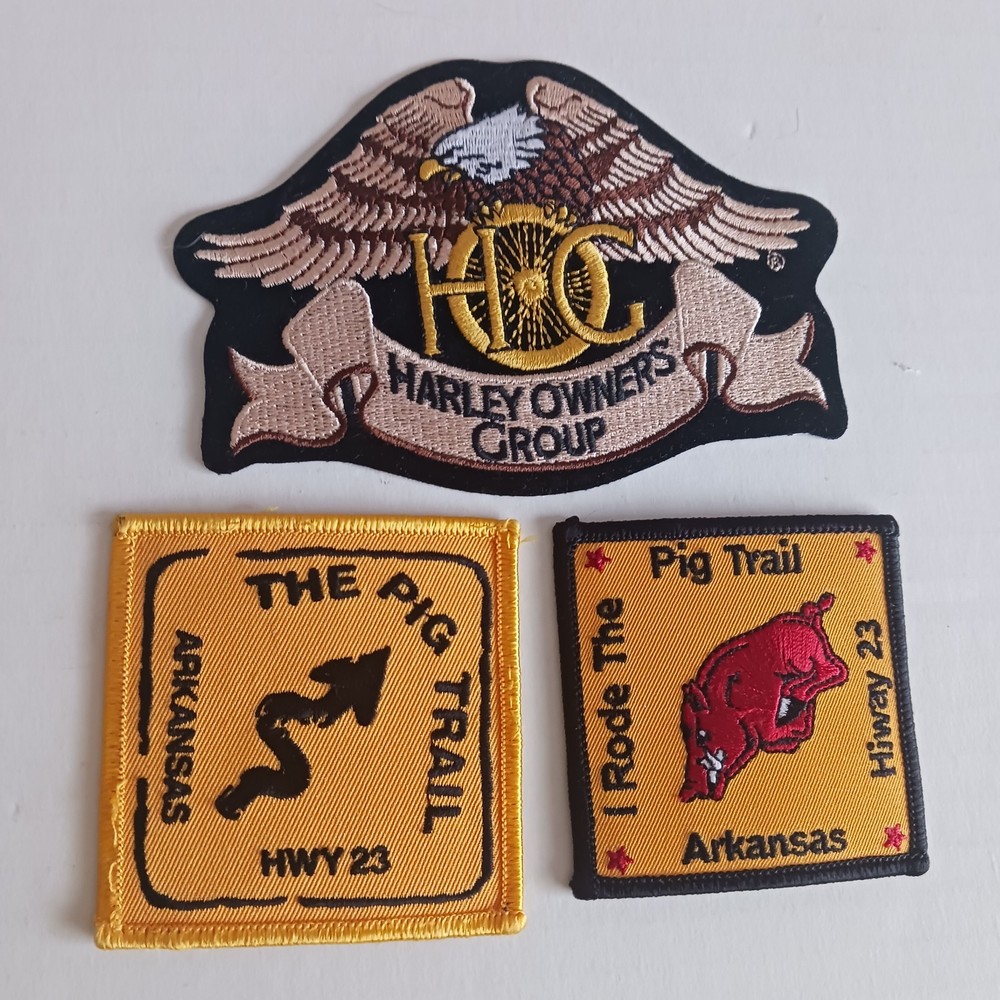 1 Official Harley-Davidson Patch & 2 Other Patches (New)