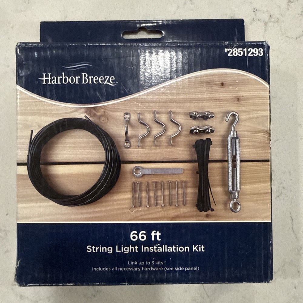 Hampton Bay 66-ft. String Light Installation Mounting Hardware Kit