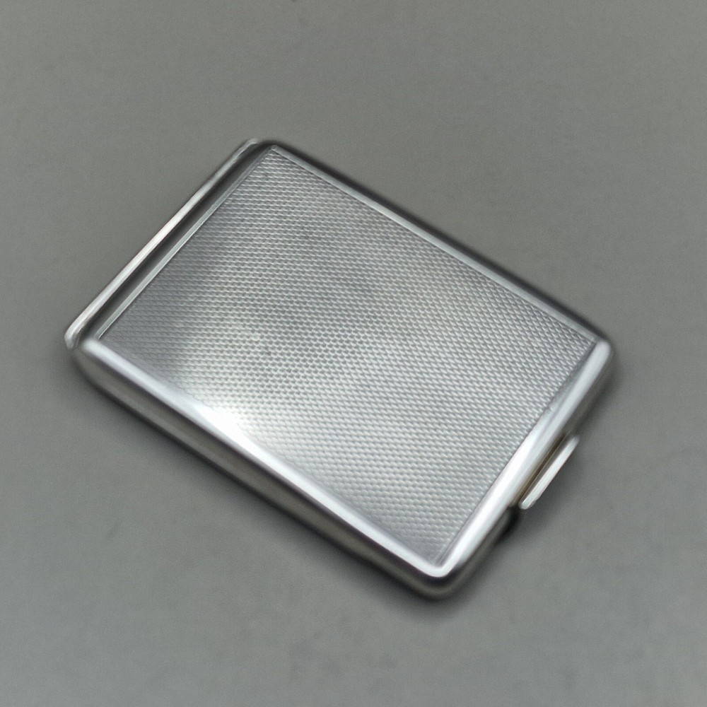 Sterling Silver Engine Turned Matchbook Case by Cohen & Charles 1928