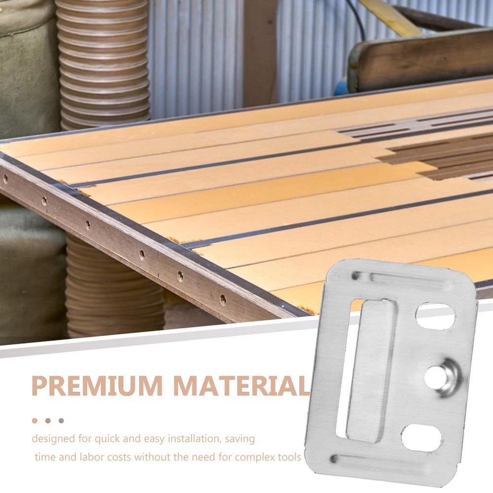 100 Pcs Wall Buckle Interlocking Hanging Bracket Couch Clips Wall Panel Fixings