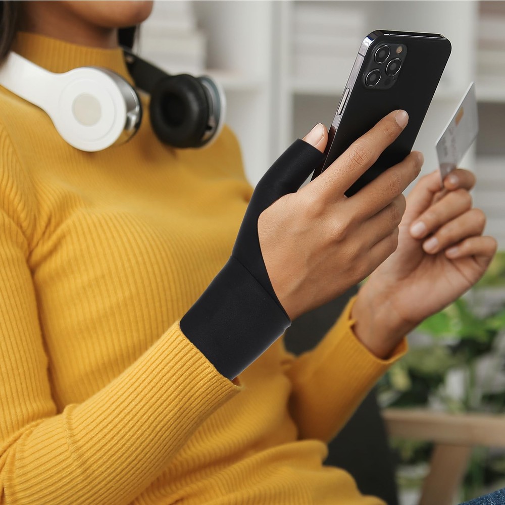 Wanmu 2 Pcs Thumb Wrist Brace Compression Sleeve, Elastic Protector Support...