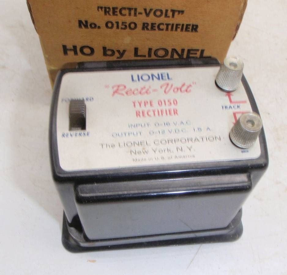 Lionel Recti Volt HO Scale 0150 Rectifier w Box