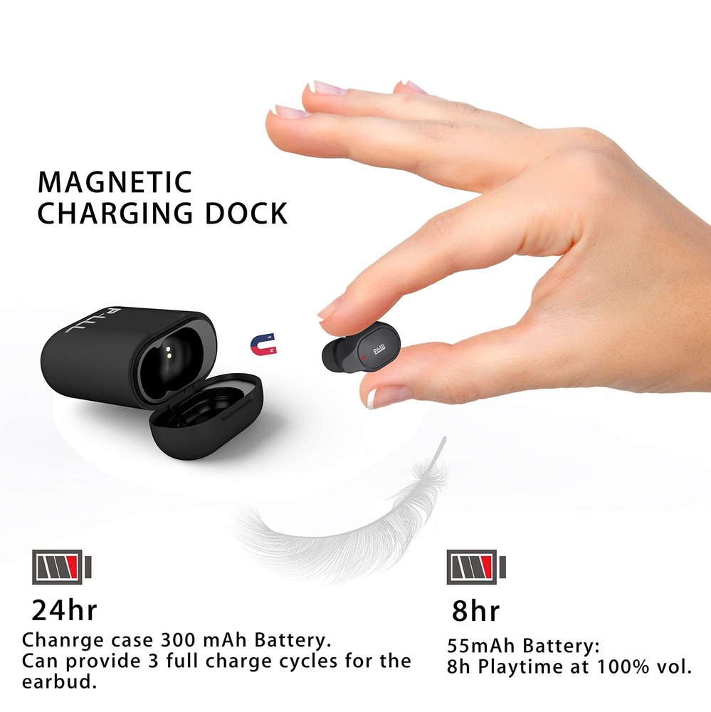 Bluetooth Mini Single Earbud Wireless Invisible Pro Headset 8Hrs Playtime Noi...