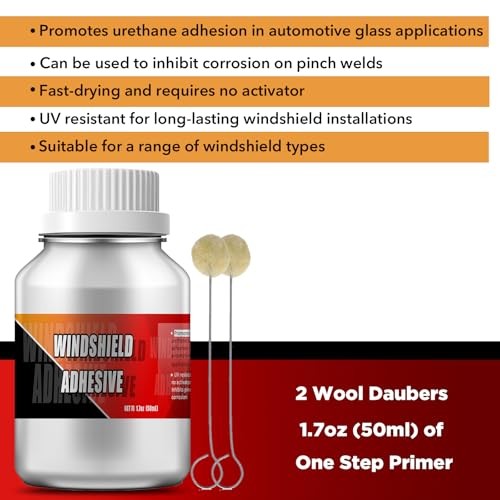 Single Step Primer for Windshield Replacement - 1.7 Fl Oz (Pack of 1)