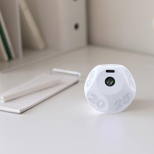Cube Kitchen Timer - Rechargeable Countdown Timer with 1-3-5-10-15-20-30 Blue