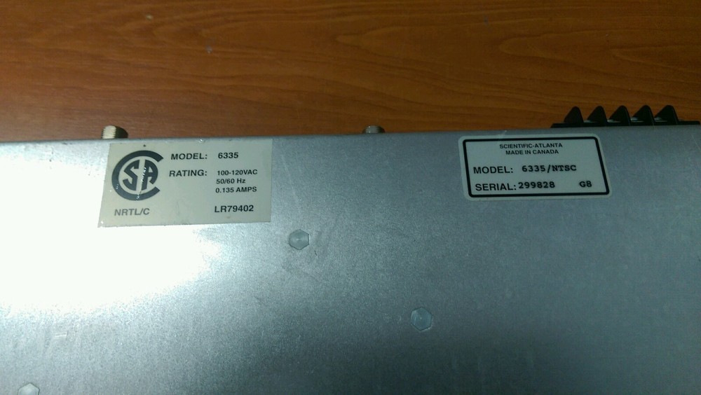 SCIENTIFIC ATLANTA MODULATOR NTSC MODEL 6335