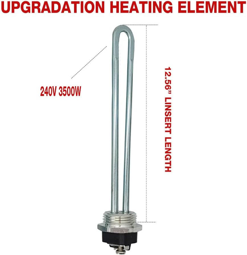 Water Heater Element 3500W, 240V with Element Wrench, Quick Change Tool