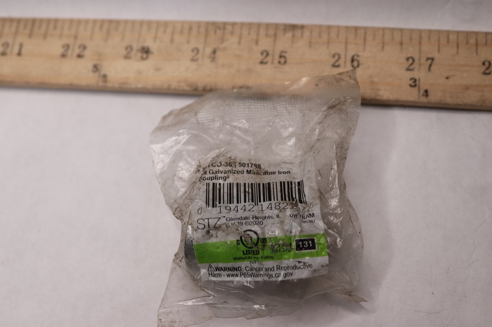 STZ Coupling Galvanized Maleable Iron 3/8" 311 CO-38