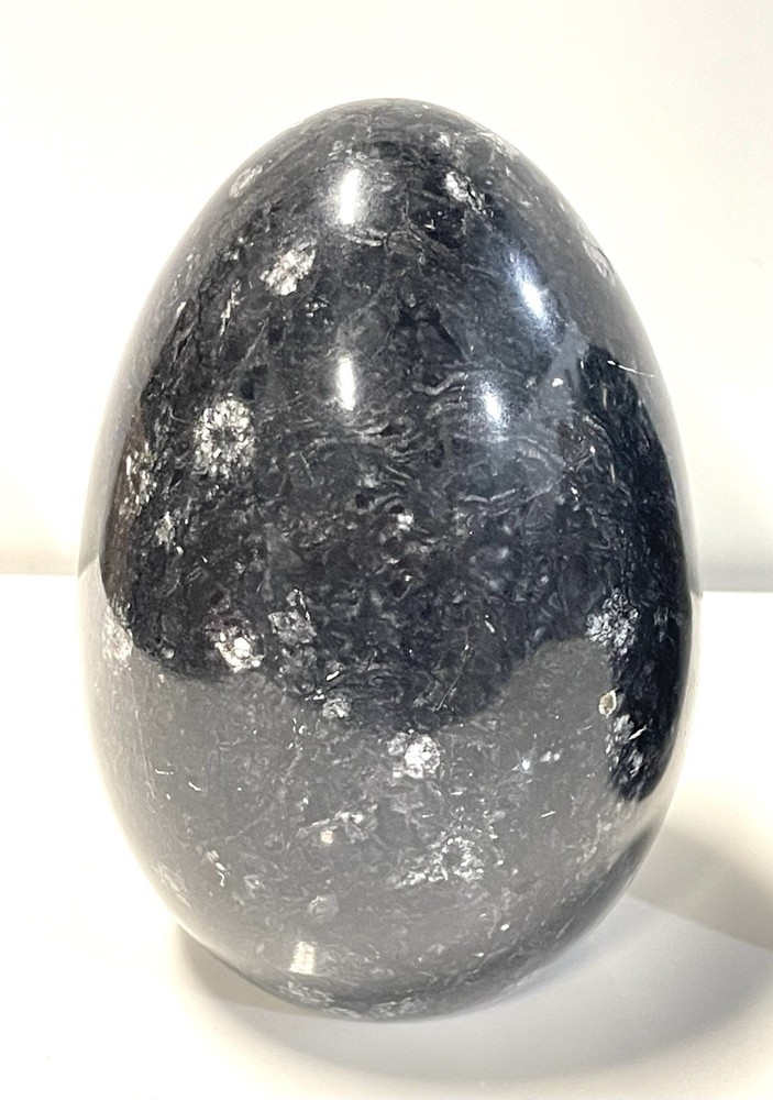 Vintage Italian Marble Egg Shaped Bookends