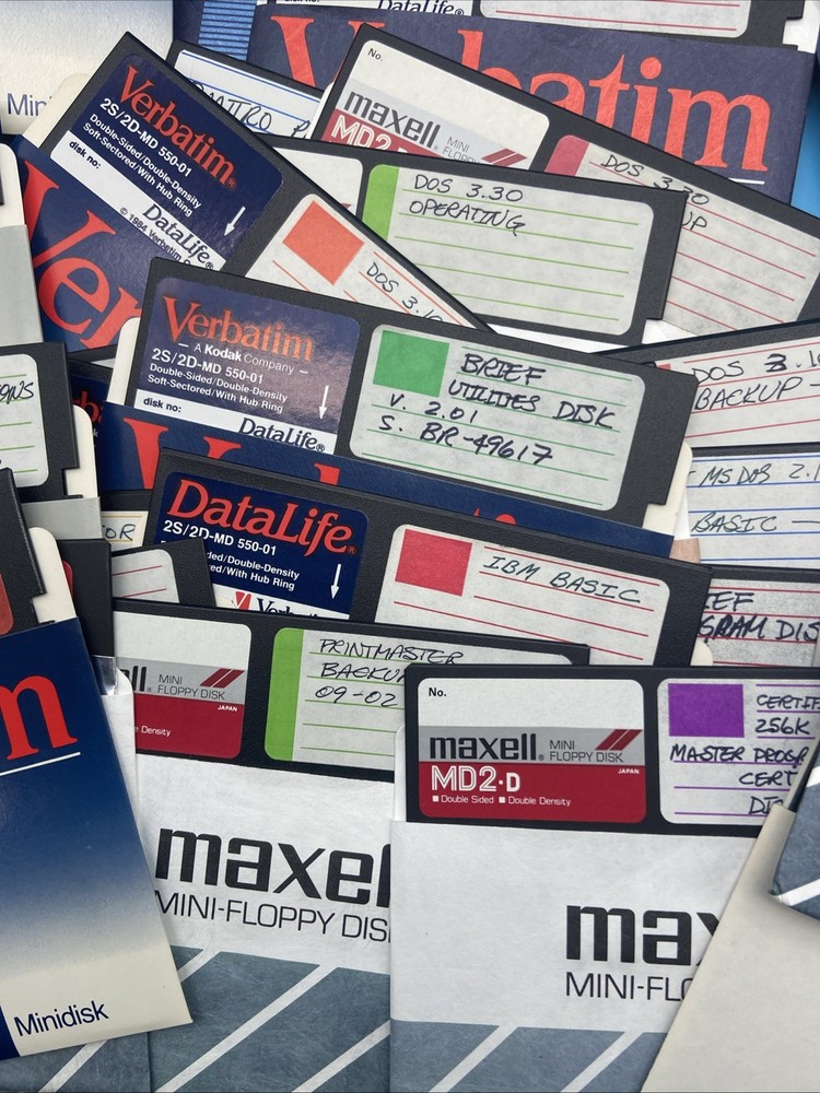 110+ Bulk Vintage Random Program/ Files Floppy Disks for Reformatting