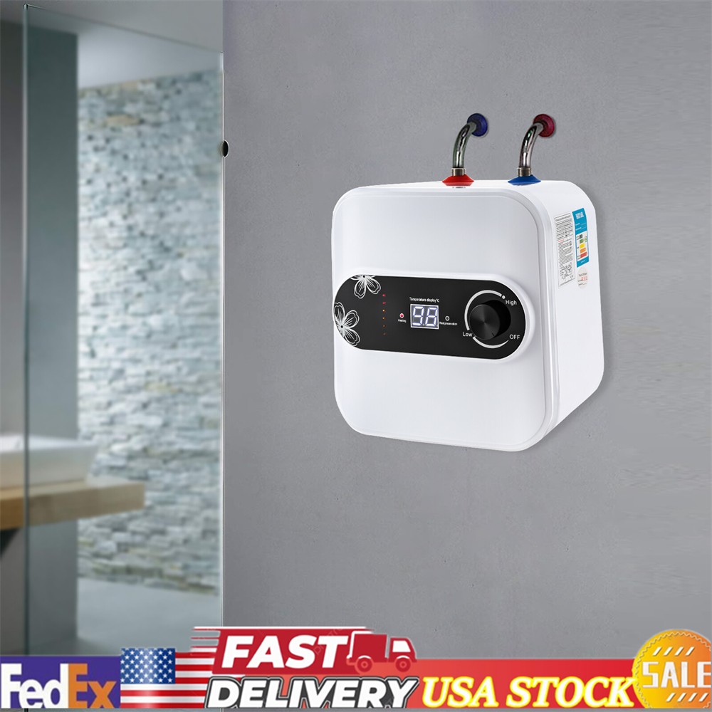 1500W 8L Mini Tank Electric Instant Water Heater Hot Water Heater For Boat RV