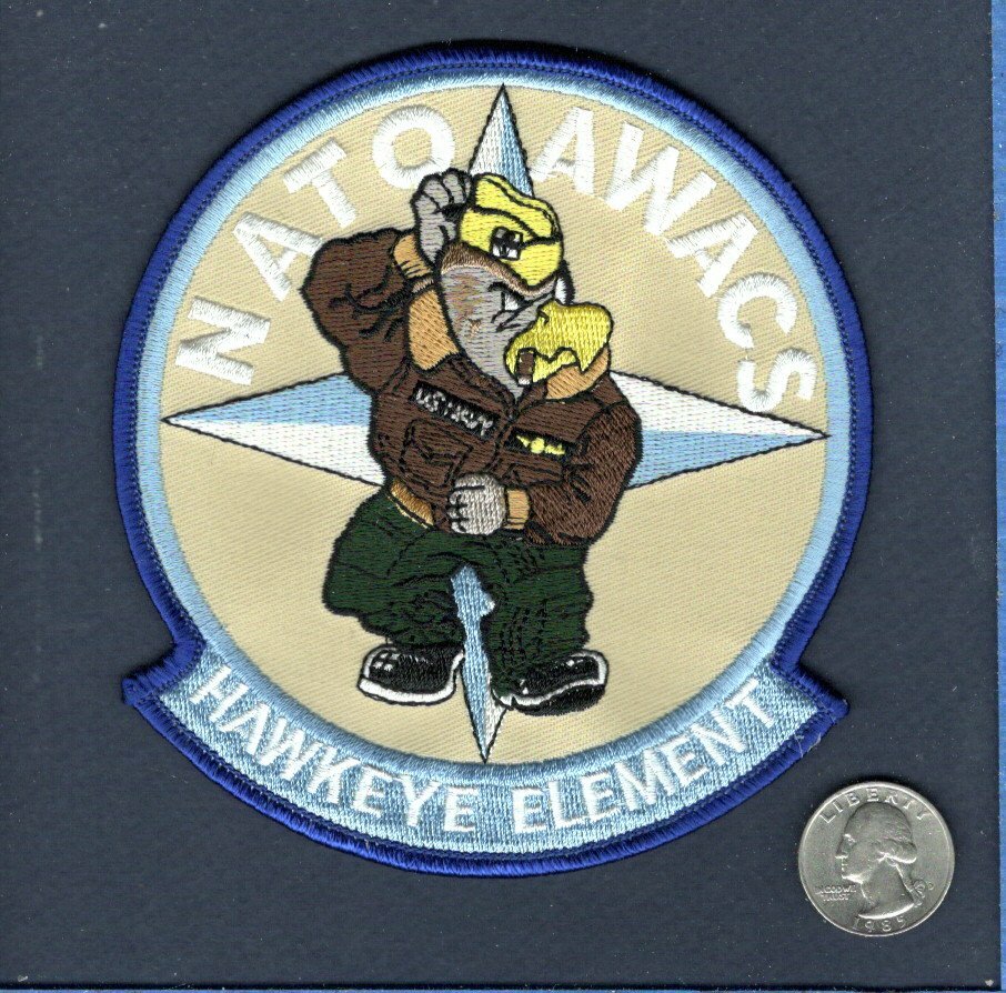 E-2C E-2 HAWKEYE NATO AWACS US NAVY Grumman VAW Squadron Cruise Jacket Patch