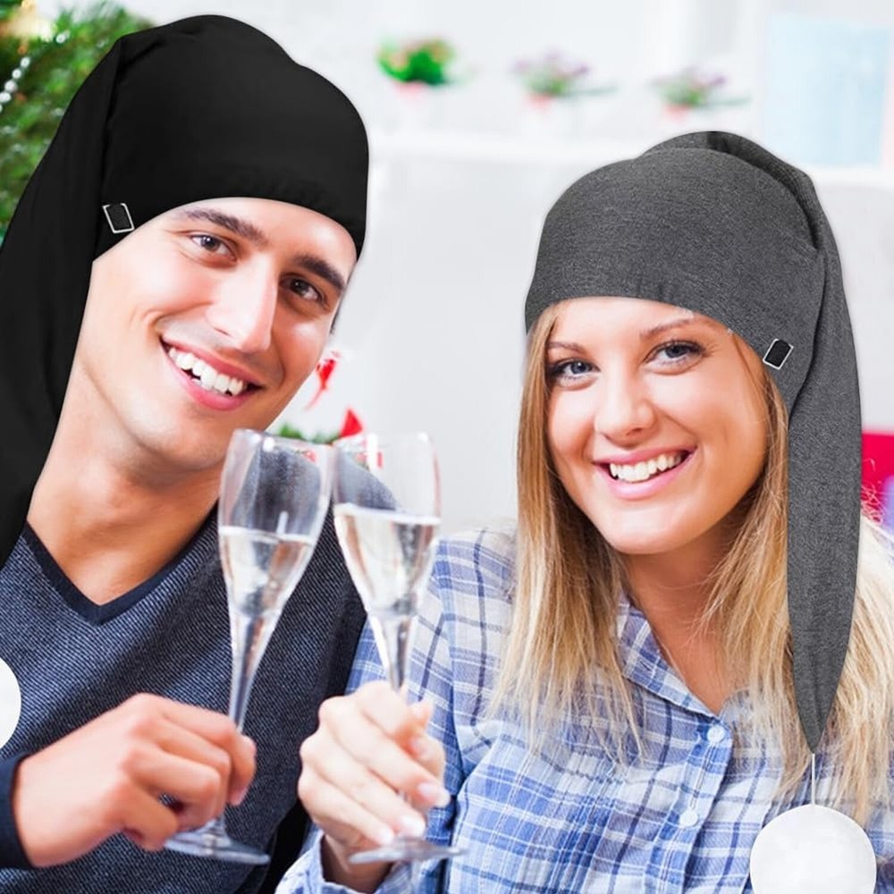 2 Pcs Sleeping Nightcap for Men Women Adjustable Stocking Sleeping Cap Night ...