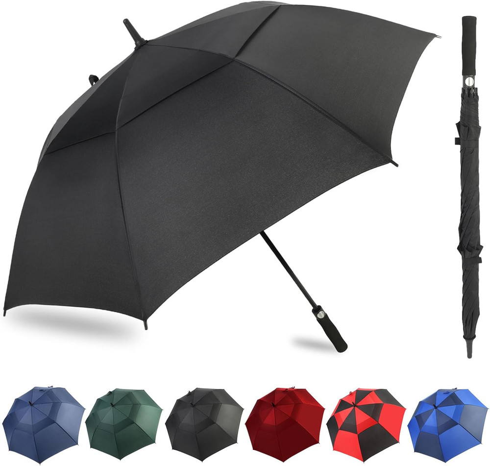 Automatic Open Extra Large Golf Umbrella Windproof Heavy Duty Large Umbrellas fo