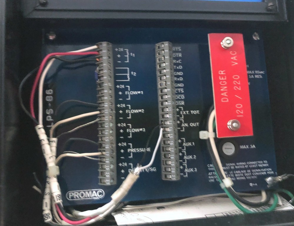 TELOG 2102 Current Loop Recorder w/ RS-232 + PROMAC Micro Comet Controller