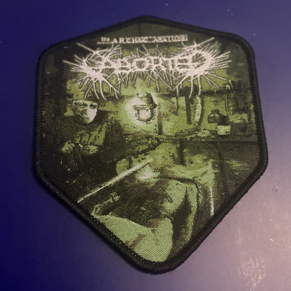 ABORTED The Archaic Abattoir Woven Sew On  Patch
