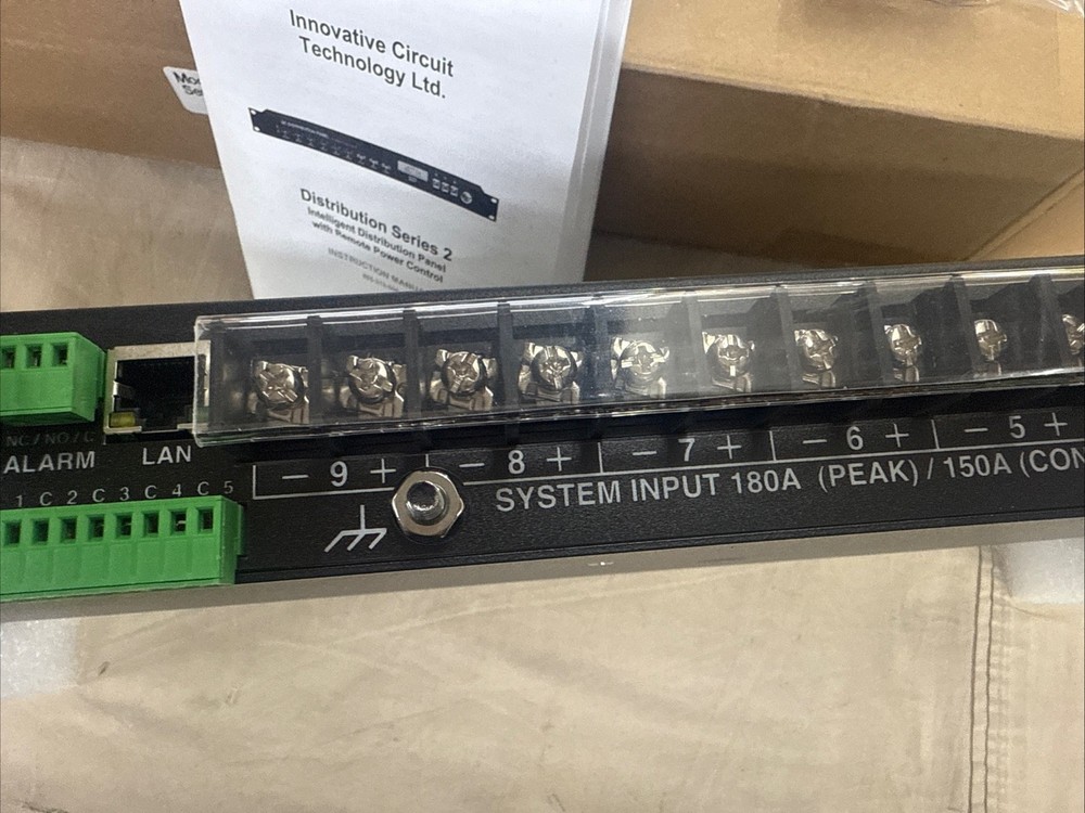 ICT DC Distribution Panel 12 Or 24VDC ICT180SE-12IRC With Remote Power Control