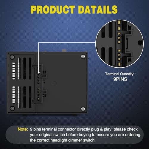 Headlight Dimmer Switch Compatible with 1999 2000 2001 Chevy/GMC 1999-2002