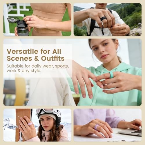 6 Pack Covers Compatible with Oura Ring Gen 4/4 S (6/7/8/9/10) 6 Pack - 01