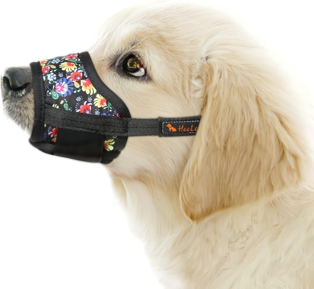 Comfortable Nylon Dog Muzzle, Breathable Mesh, Adjustable Drink, Anti-Bite