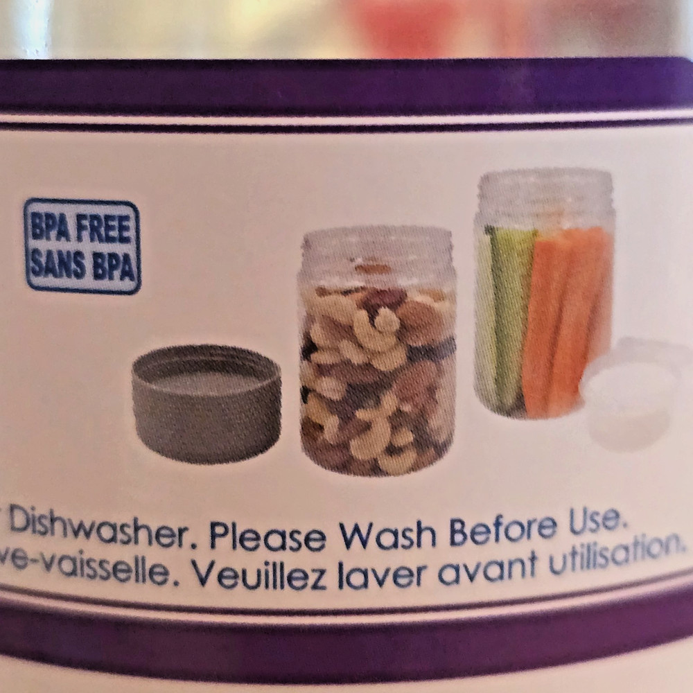 SureFresh Reusable Lunch, Storage Tower Container Blue/White 8.5” (2-Pack)