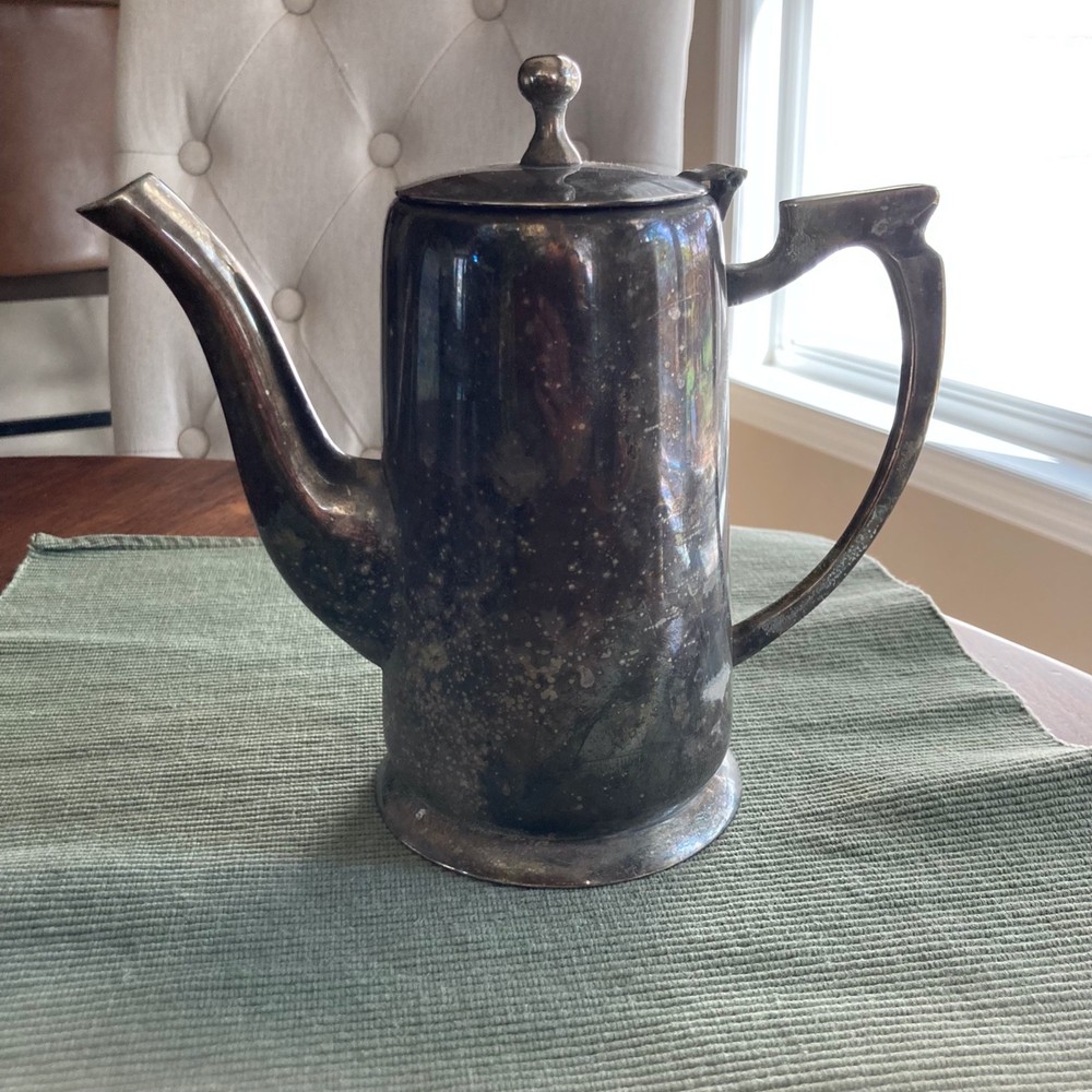 Vintage Restoration Hardware Hotel Coffee Server Silver Plated Display Kitchen