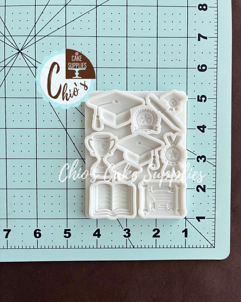 Graduation Themed Silicone Mold