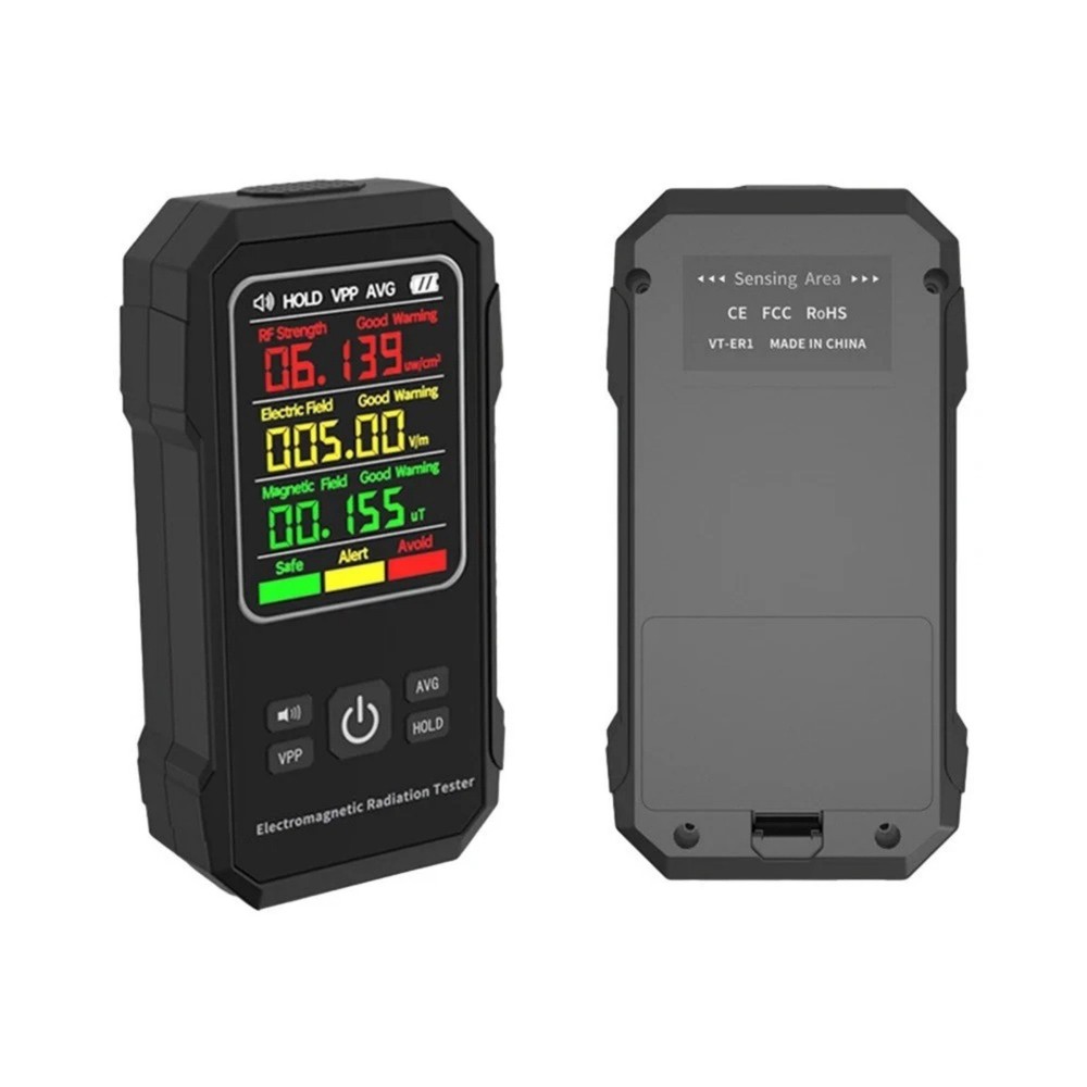 Digital Electromagnetic Field EMF Meter with Peak and Average Value Switching