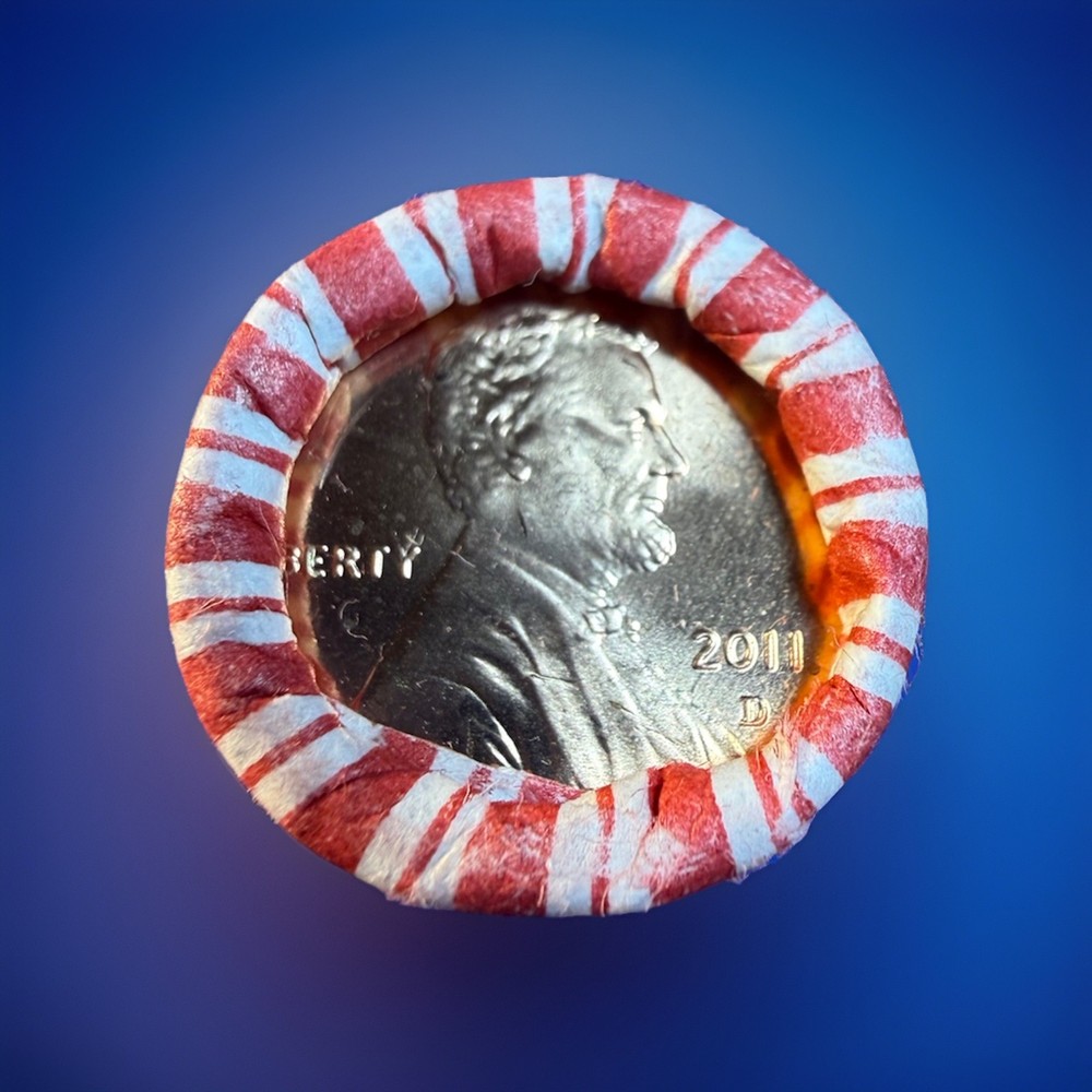 2011-P & D Lincoln Shield Cent Rolls. OBW Fed Wrapped BU Rolls.