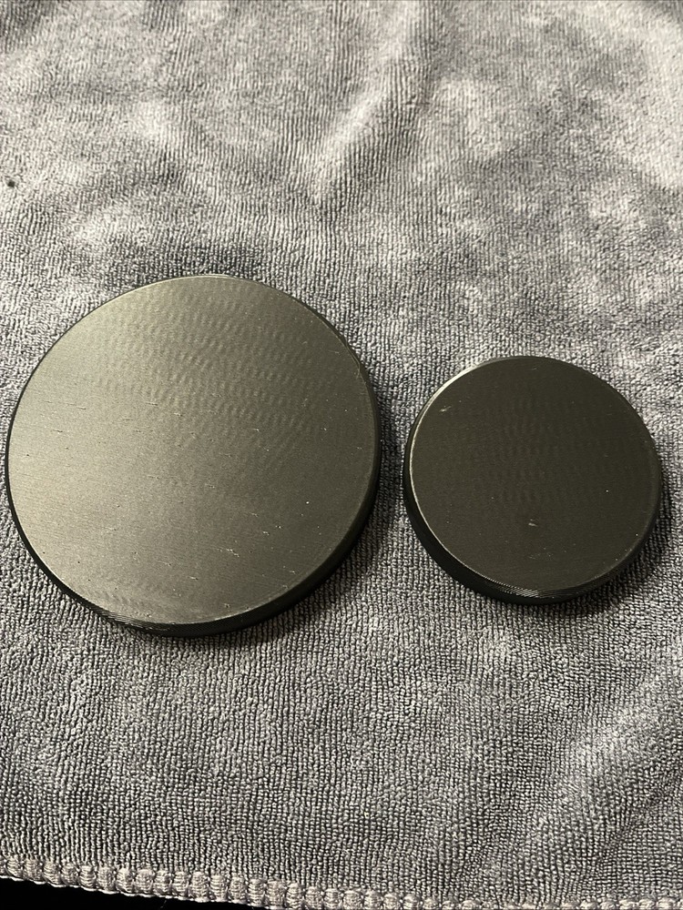 85mm and 55mm  Custom Lens Caps Black