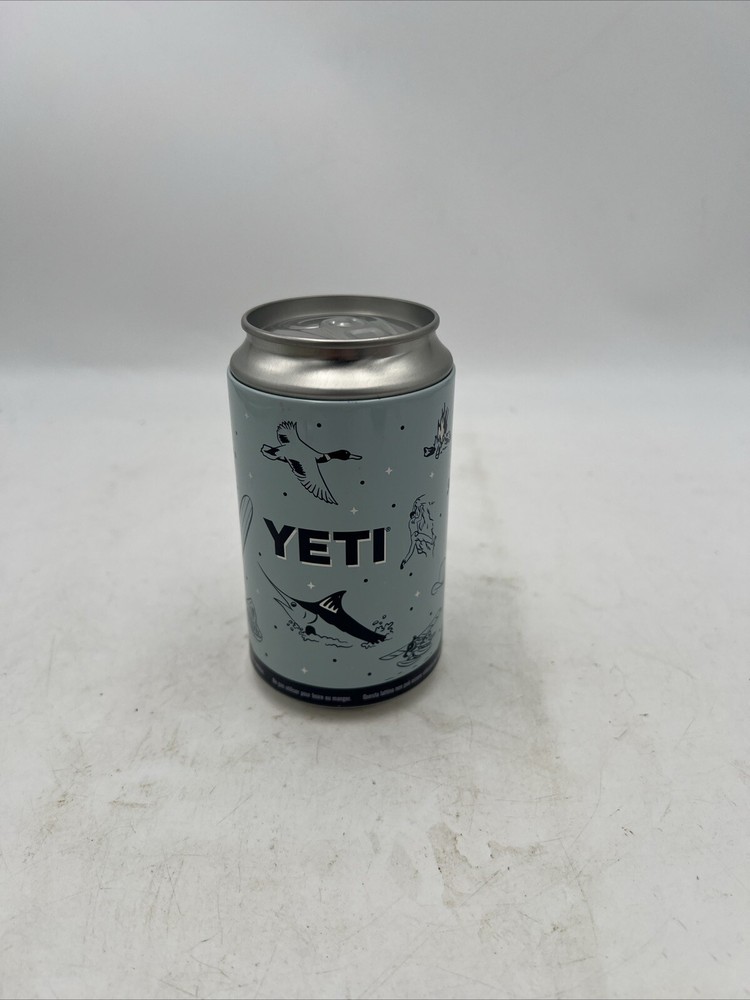 Yeti Blue Short Empty Stash Beer Can False Top Hide A Key 