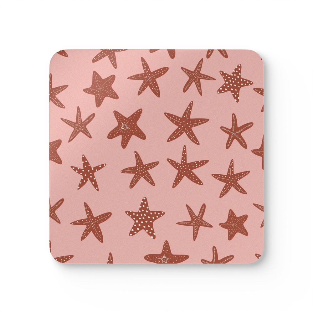 Starfish Corkwood Coaster Set