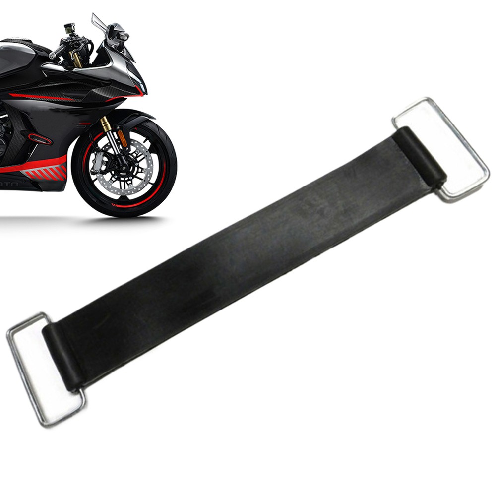 2Pcs Motorcycle Rubber Battery Strap Holder Belt Battery Box Fixed Strap