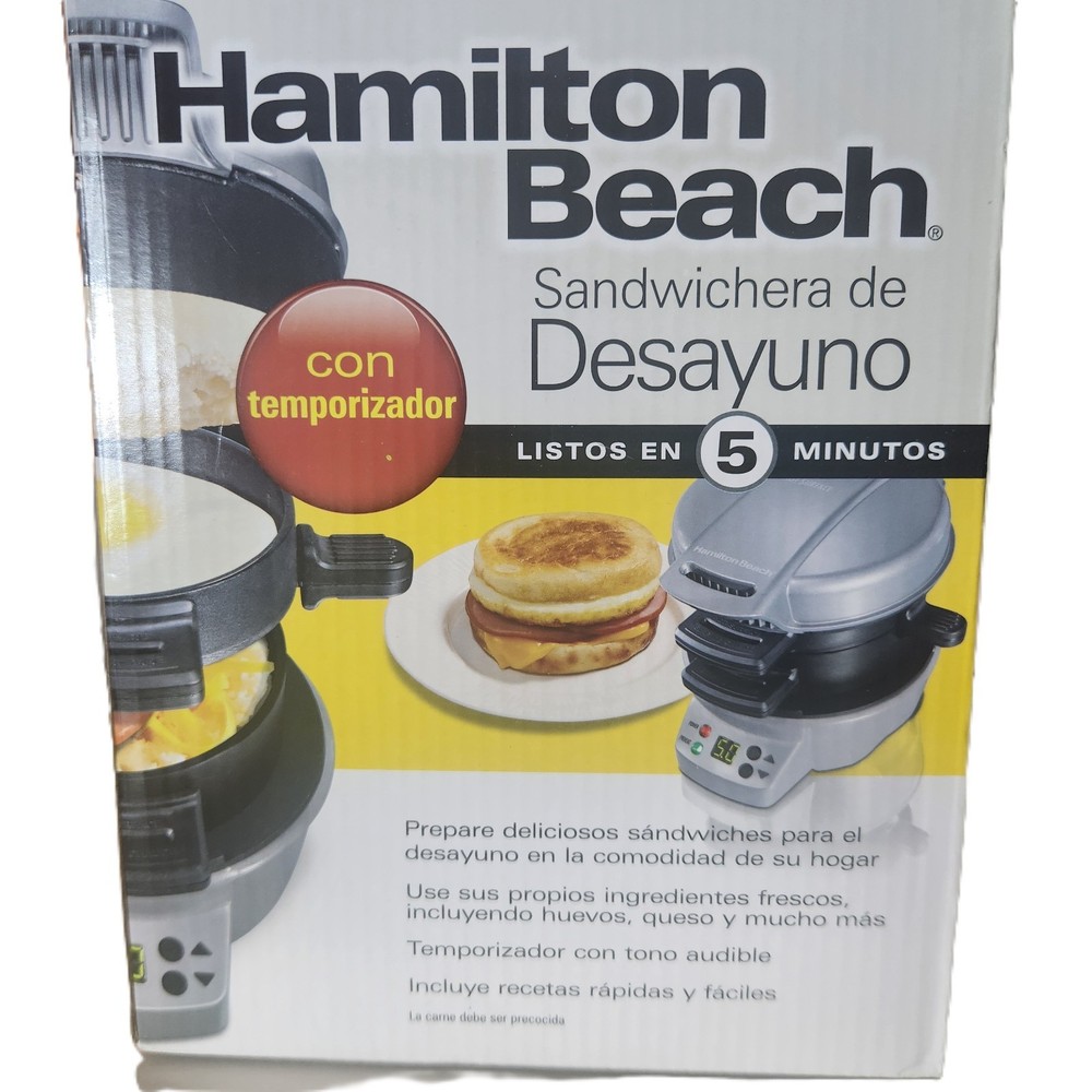 Hamilton Beach 25475 Breakfast Sandwich Maker - Silver