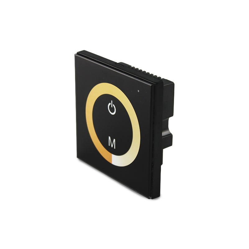 Wall-Mounted Touch Panel LED Controller Dimmer for Double Strip Light DC 12V-24V