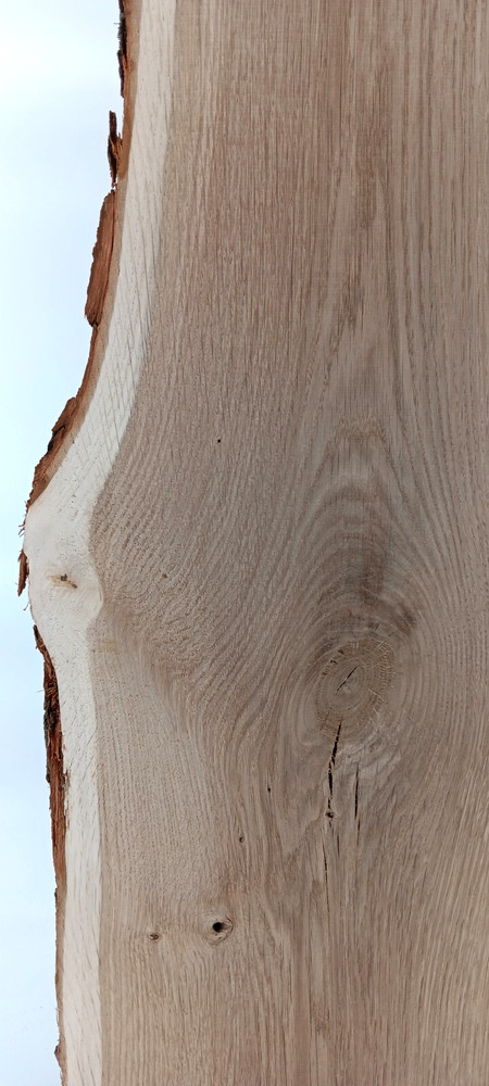 White Oak Live-edge Slab