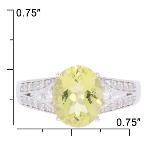 Sterling Silver Semi Mount Ring Setting Oval OV 11x9mm Topaz