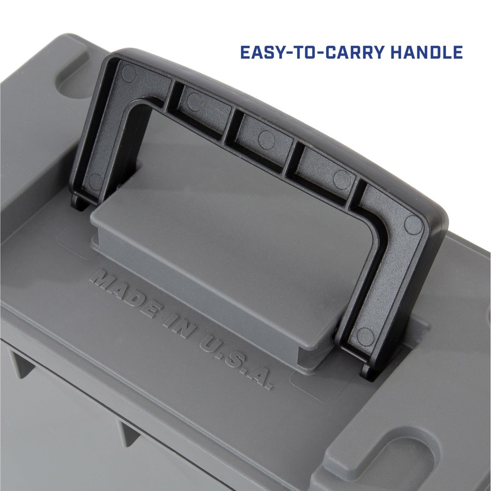 Sheffield 12628 Ammo Storage Box, Stackable .30 Cal Field Boxes, Water and Du...