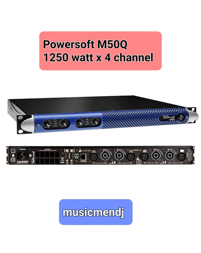 POWERSOFT M50Q, 5000 watt 4 CHANNEL AMPLIFIER (NEW UNOPENED BOX)