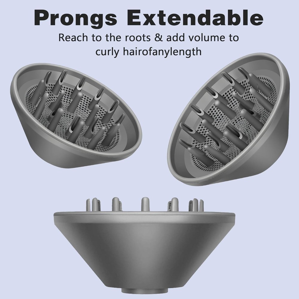 Dyson Hair Diffuser Attachment for Curly & Wavy Hair - Grey